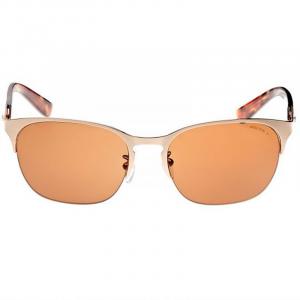 OCCHIALI SOLE GOLD-BROWN RIMLESS POLICE